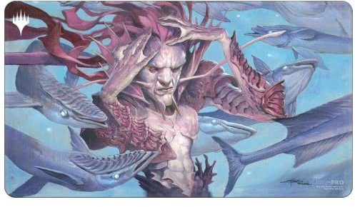 Ultra PRO - Dominaria Remastered Black Stitched Playmat ft. Mystic Remora - Protect Your Cards During Gameplay from Scuffs & Scratches, Perfect as Oversized PC Mouse Pad for Gaming & Desk Mat