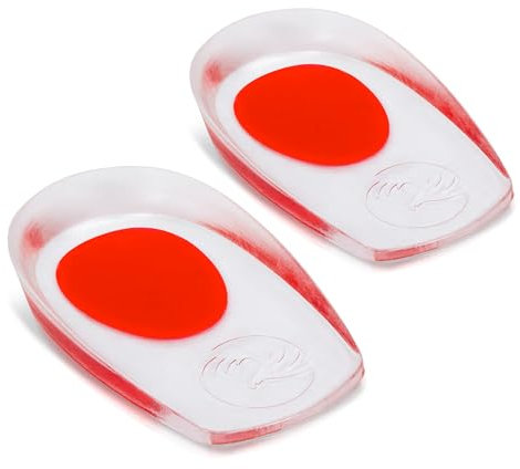 AQUASHIELDING Fersenschalen, Gel-Plantarfasziitis-Einlagen, Einlegesohlen zur Fersen Schmerzlinderung für schmerzende oder geprellte Füße, Gel-Fersenkissen zur Fersenschmerzlinderung (2 Stück),M