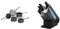 Ninja ZEROSTICK Premium 5-Piece Pan Set, Long Lasting Non-Stick, 3X Saucepans & Foodi StaySharp Knife Block with Integrated Sharpener; 5 Knives and Scissors (1 Pair), Sharp 6-Piece Knife Set;