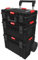 QBRICK - Werkzeugkoffer Leer - Werkzeugkasten mit Rollen - 3er-Set - Werkstattwagen aus Robustem Kunststoff - mit Multifunktions- Deckel - System One 2 0 Cart Technic Set Nr 1