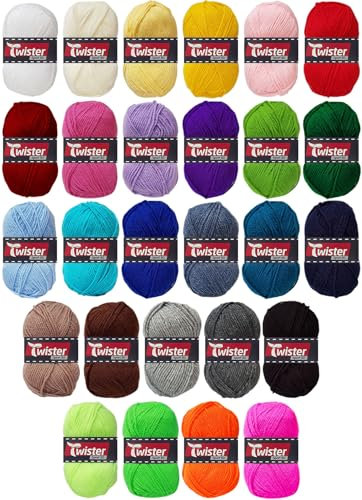 10x50 Gramm Twister Sport 50 aus 100% Polyacryl mit Farbauswahl