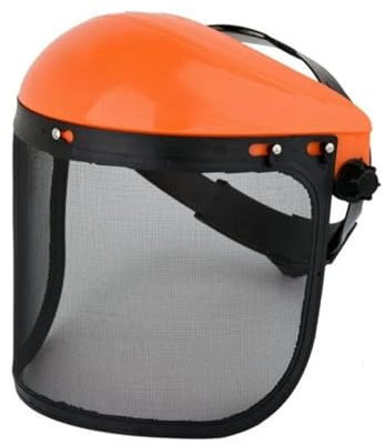 YASTA Visiera Decespugliatore Maschera Protettiva a rete Regolabile protezione per Viso e Occhi Scudo Facciale Protettivo Giardinaggio Casco Sicurezza