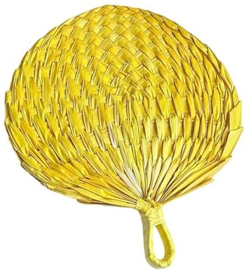 NPXUAMTJ Natural Palms Leaf Fan Large Cooling Supplies Artisanal Craft Hand Weaving Handheld Fan For Household Outdoor Ceremonies Natural Handmade