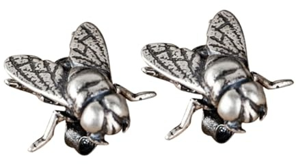Uonlytech Boucles D’oreilles Puces Punk Femme en Alliage Inoxydable, Design Mouche Unique, Taille Compacte, Bijoux pour Usage Quotidien et Occasions Festives