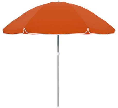 MARBUENO SUMMER Sombrilla Oxford de Aluminio Naranja 180 cm Jardín, Playa y Piscina 10109N