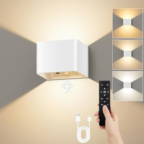 VIWAVE Applique da Parete Interno Ricaricabili con Sensore, Bianco