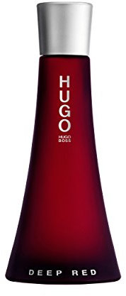 HUGO Deep Red - Eau de Parfum for Her - Ambery Fragrance With Notes Of Clementine, Freesia, Sandalwood - Medium Longevity - 90ml