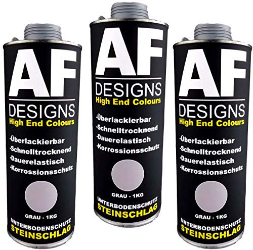 Alex Flittner Designs Unterbodenschutz grau 3x1kg überlackierbar Steinschlagschutz