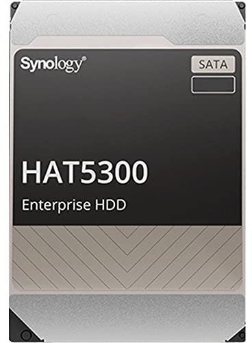 Synology HAT5300 SATA-HDD, 12 TB, 8,9 cm (3,5 Zoll), 7200 U/min, für 24/7 Umgebungen, HAT5300-12T, Silber, 12TB