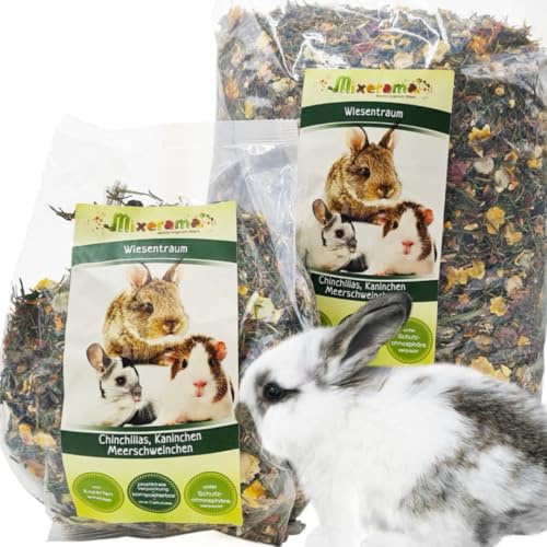 Mixerama Wiesentraum - artgerechtes getreidefreies Kaninchenfutter ohne Pellets