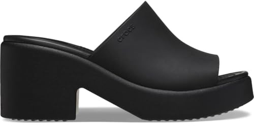 Crocs Women Sandal, Brooklyn Slide Heel, Black,Black, 8 UK Women