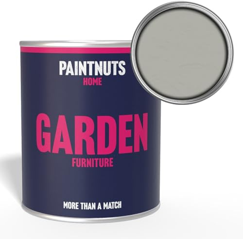Paintnuts Garden Furniture Paint - RAL-7038 - AGATE GREY Satin 500ml Tin