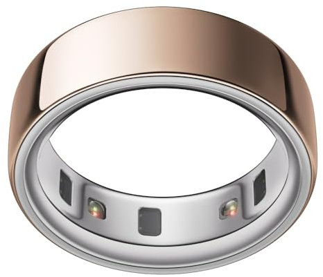 Oura Ring 4 - Rose Gold - Size 8 - Smart Ring | Size First with Oura Ring 4 Sizing Kit | Sleep Tracking Wearable - Heart Rate - Fitness Tracker - Up to 8 Days Battery Life