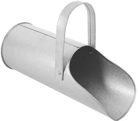 Uonlytech Trémie à cendres en béton seau à cendres outils de construction Matériel de chantier outil entonnoir remplisseur de sacs de sable outils de plâtrage le fer Silver