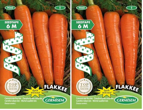 Germisem Flakkee Semi di Carota su Nastro da 6 m (Confezione da 2)