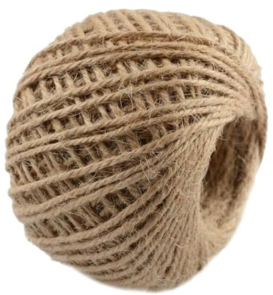 Cordón de Yute, 50 Metros de Cuerda para Embalaje del Producto, para Manualidades, jardineros, Agricultores, planificadores de Bodas, Paquete de Regalo, Tejido, Taller, organización, Boutique