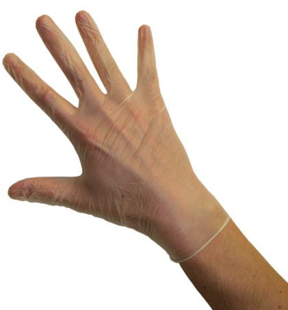 Careshop Clear Value Vinyl Powder Free Gloves - Medium (1 Pack of 100)