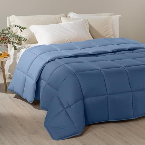 Caleffi 58029 Microfibra Modern Trapunta per Piazza e Mezza Letto, Avio (8175)
