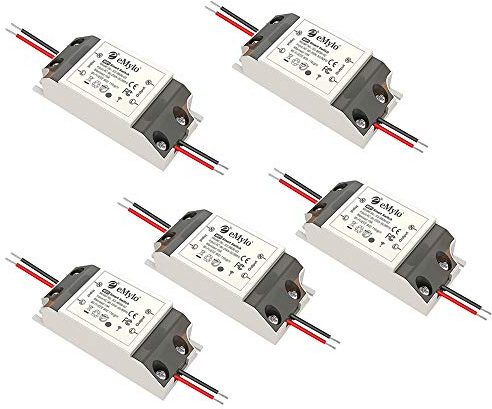 eMylo Smart WiFi Switch Interruttore WiFi relè wireless universale, Timer Telecomando DIY Interruttore della luce Controllo vocale Supporta Amazon Alexa Echo, Google Home Tramite IOS Android 5 Pezzi