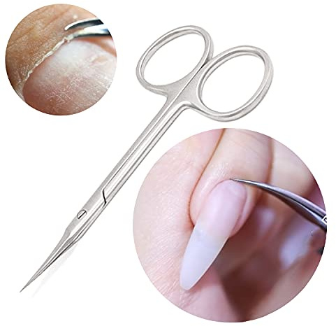 Forbici per cuticole Tagliaunghie per cuticole Tronchese per cuticole preciso e kit delle unghie sottostanti per uso domestico o per salone Professionale Cuticole Taglierina Rimuovi Cuticole (bianca)