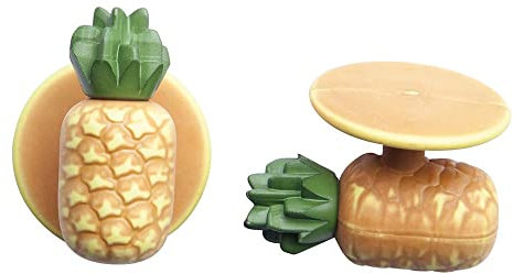 EXNER Kugel-Knöpfe/Motiv-Knöpfe Ananas in Verpackungseinheit von 12 Stück