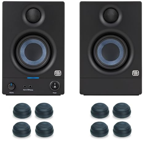 PreSonus Eris 3.5 - Altoparlante attivo da studio 2nd Gen + ammortizzatore di vibrazioni Keepdrum