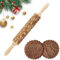 Homefantasy Goffratura Mattarello,Mattarello 3D Rolling,Goffratura Rullo Mattarello,legno 3D Mattarello,Mattarello in Rilievo,Mattarello Decorativo per Biscotti,DIY Cottura,Pizza