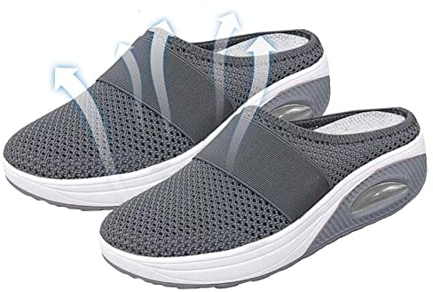 Ortopediska skor kvinnor, ortopediska promenadsneakers, luftkudde slip-on skor, bekväma sandaler skor med män stödjande promenadbågstöd för skor sneakers kvinnor och ortopediska inlägg