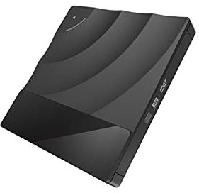 Bärbar DVD-spelare, DVD-spelare, Bärbar höghastighets-USB 3.0 CD DVD-RW Optisk enhet Extern Slim Disk Reader Stationär PC Laptop Surfplatta Promotion DVD-spelare,for Home, Car(Zwart)