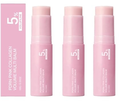 2026 Ny rosa collage volym multibalm, allt-i-ett ansiktskräm, anti-rynk- och fuktpenna för läppar, ögon och hals, vårdar intensiv för smidig hud, naturlig och hållbar