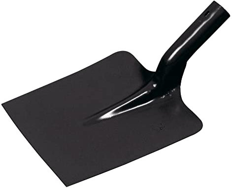 KS Tools 144.0826 - Pala cuadrada con mango curvo (25 cm, mango de madera)