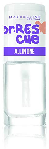 MAYBELLINE New York Dr. Rescue All-in-One Base & Top Coat 3-in-1 Nagelpflege, Stärkend, Clear, 6,7 ml