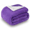SOCHOW Sherpa Fleece Throw Blanket, Double-Sided Super Soft Luxurious Plush Blanket 127cm×150cm, Purple