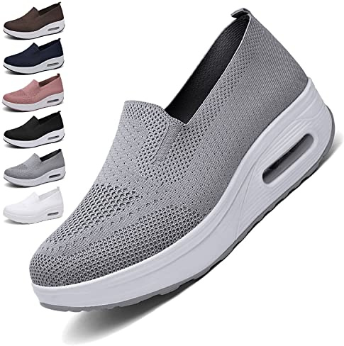 NEVRAH Orthopedic Sneakers Women, Zapatillas OrtopéDicas para Mujer, Zapatos Ortopédicos de Moda, Zapatillas Deportivas con Plataforma elástica de Malla, para Mujer para Caminar, Correr, Trabajar