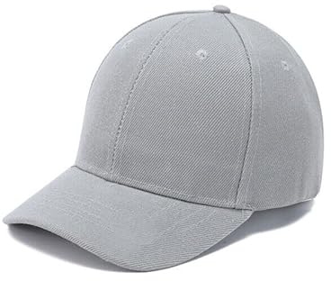 Boolavard Kids Boy Girl Baseball Cap Hat Soft Lightweight Adjustable Size for 2-9 Years (Grey)
