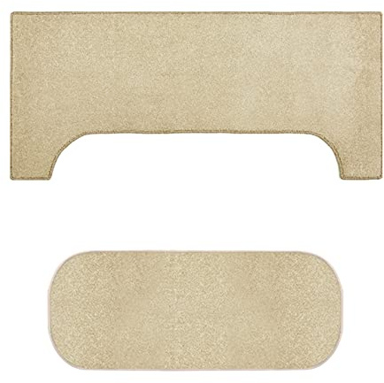 Soundproof Piano Rugs Set - Upright Piano Floor Mat, Indoor Music Room Carpet - Durable & Thick Drum Carpet - Long 1.6m U Shape Doormat