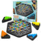 Chain Triangle Chess Game, Triggle Rubber Band Game, Strategy Board Games, Family Night Games for Kids and Adults, 2 to 4 Players