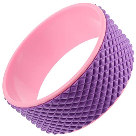 CORHAD Yoga Wheel Plastikroller Für Pilates Training Wirbelsäulen-Massage Bietet Komfort Und Haltbarkeit Zur Unterstützung Von Dehnung Flexibilität Und Öffnung Von Brust Sowie Schulterber