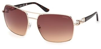 GUESS GU00159 Lunettes de Soleil, Gold/Other, 63 Unisex