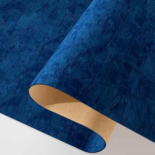 Decotalk Carta da Parati Velluto Blu Scuro 40X300cm Carta Adesiva Per Mobili Rivestimento Adesivo Per Mobili Rimovibile Pellicola Adesiva Autoadesiva Rossa Adesivi Decorativa Armadio Soggiorno