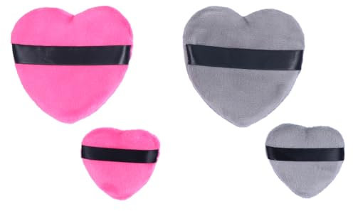 PACKOVE 4stücke Herzform Kosmetikpuff Make-up Puderquaste Puff Für Foundation Kompaktpuder Lidschatten Nass Trockenanwendung