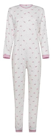 Confezioni_Emy Pyjama intégral médical unisexe – Grenouillère adulte coton 100% – Pyjama dos zip seniors – Vêtements gériatriques confortables Made in Italy