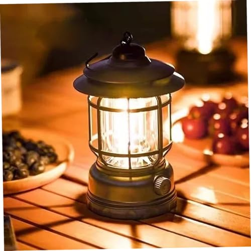 Rechargeable Camping Lantern, Dimmable Camping Lights, Waterproof Portable Emergency Lamp with Hanging Handle for Outdoor, Home Decors