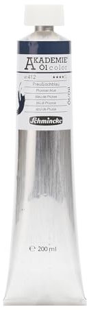 Schmincke – AKADEMIE® Öl color, feine Künstler-Ölfarben, Preußischblau, 41 412 015, 200 ml Tube, höchst lichtecht, Ölmalerei