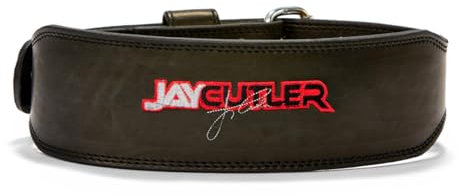 Schiek Jay Cutler Signature Leather Belt - Comfortable Weight Lifting Belt (XXL)