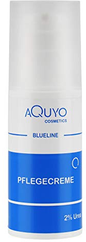 Blueline Pflegecreme 2% Urea, Urea Creme für trockene Haut im Gesicht, Augen, Lippen, Arme und Füße, für Männer und Frauen (100ml)