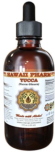 HawaiiPharm Yucca Liquid Extract, Yucca (Yucca Glauca) Tincture, Herbal Supplement, Made in USA, 2 fl.oz
