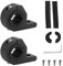 2pcs 19-30MM Universal Work Light Tube Clamp Mounting Bracket Bull Bar Pipe Mount Bracket Clamps Driving Light for Road Vehicles Car Truck Boat Black
