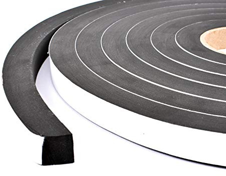 Sponge Neoprene Stripping W/Adhesive 3/4in Wide X 3/4in Thick X 15ft Long
