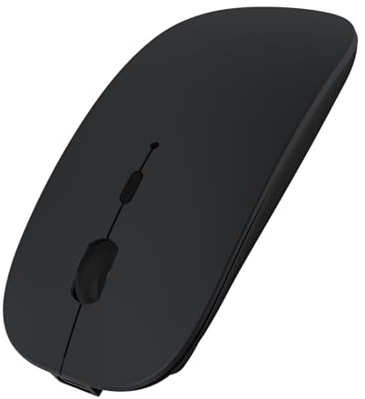 SUNGI Bluetooth Mouse for Laptop/MacBook/iPad/Android PC,Rechargable Quiet Slim Wireless Mice Compatible with Windows/Linux/Tablet,Black
